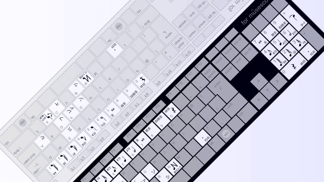 フリー素材 楽譜作成ソフトmusescore用キーボード画像つくってみた さまようけんばん