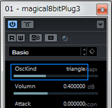Magical 8bit Plug 三角波